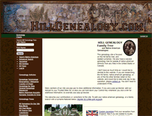 Tablet Screenshot of hillgenealogy.com